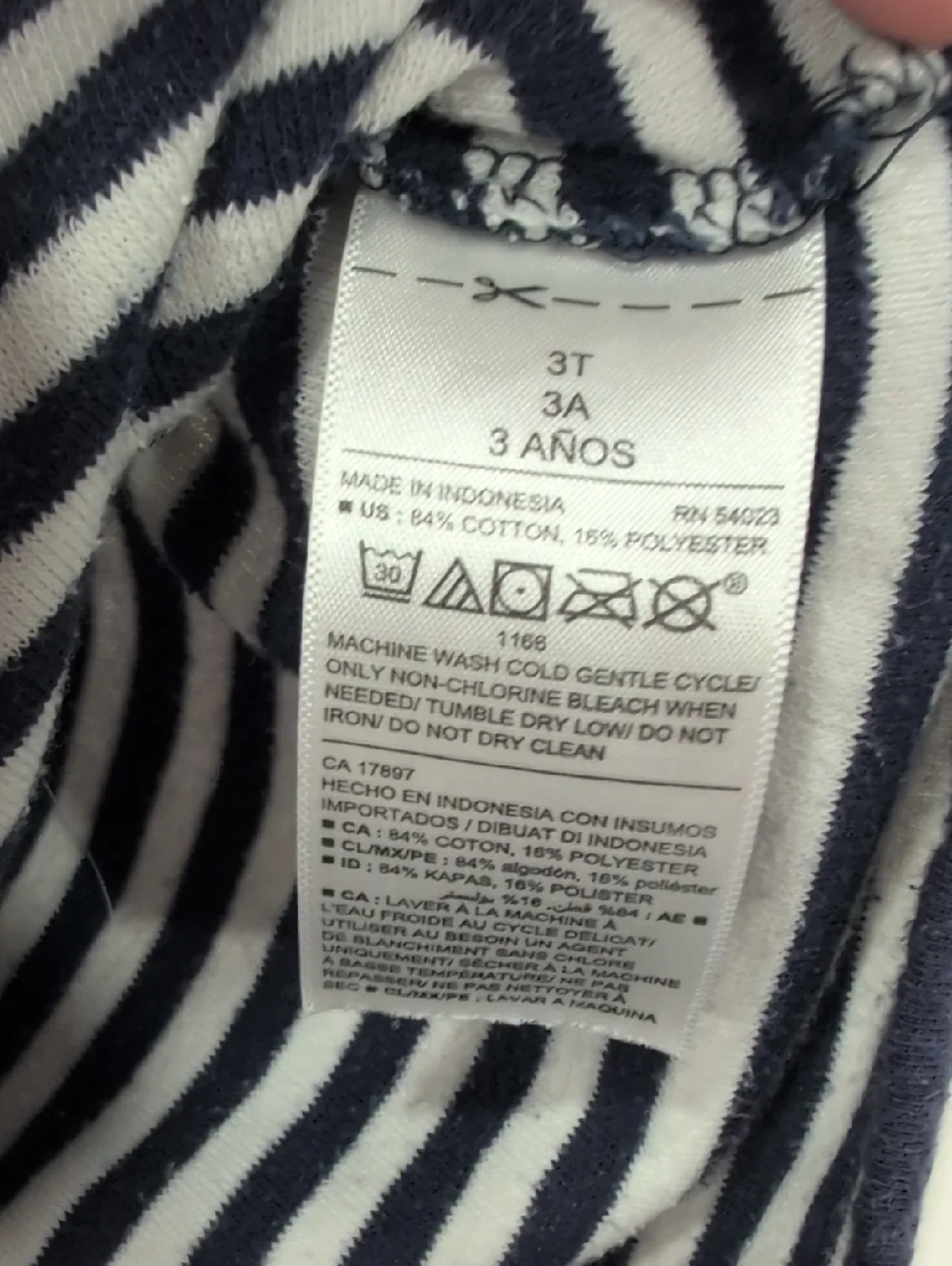 Old Navy Navy and White Striped Hooded Zip-Up Cover-up
